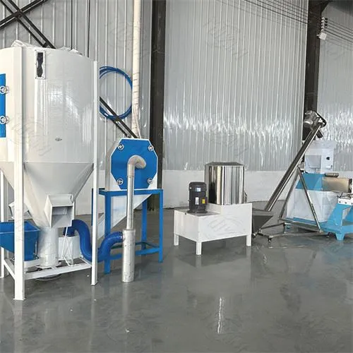 Žuvininkystės pašarų gamybos linija